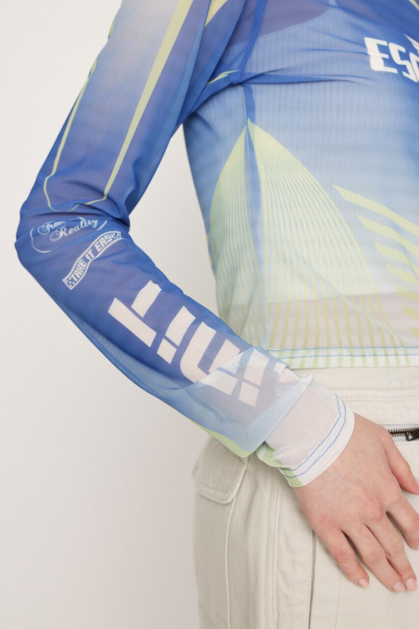 SLY「GRAPHICAL SHEER トップス」|Tシャツ・カットソー|