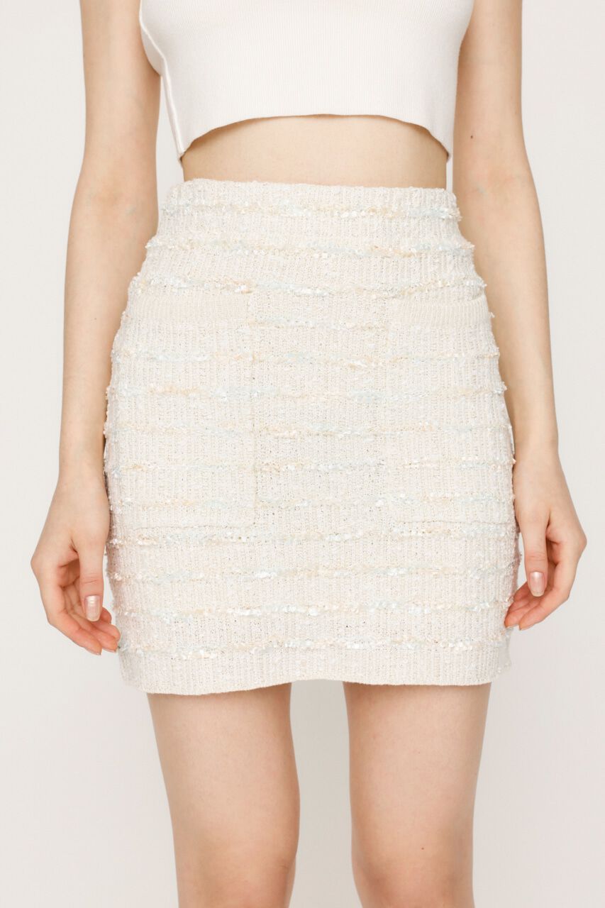 SLY「KNIT TWEED ショートスカート」|スカート|