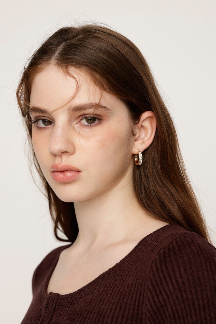 SLY「LOGO HOOP ピアス」|ピアス|