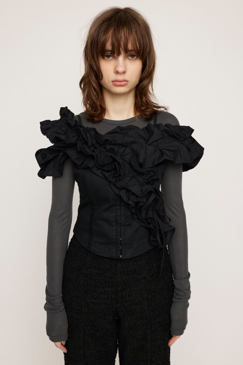 SLY「DESIGN SHOULDER コルセット」|キャミソール|