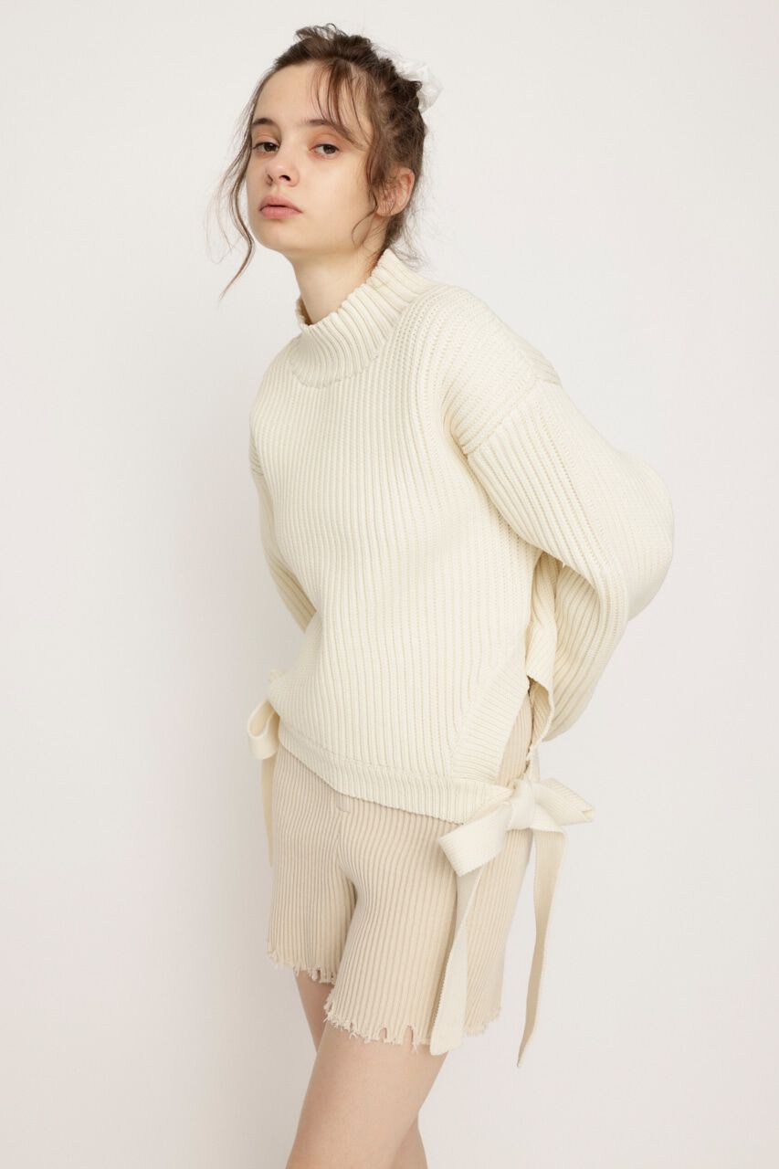 SLY「SIDE RIBBON LG トップス」|ニット・セーター|