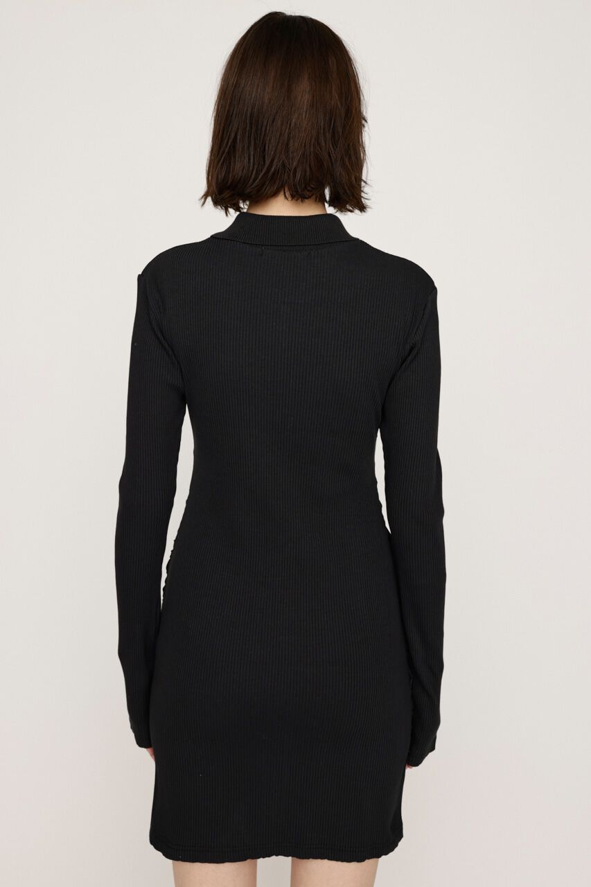 SLY「FRONT ZIP GATHER CUT ワンピース」|ワンピース|