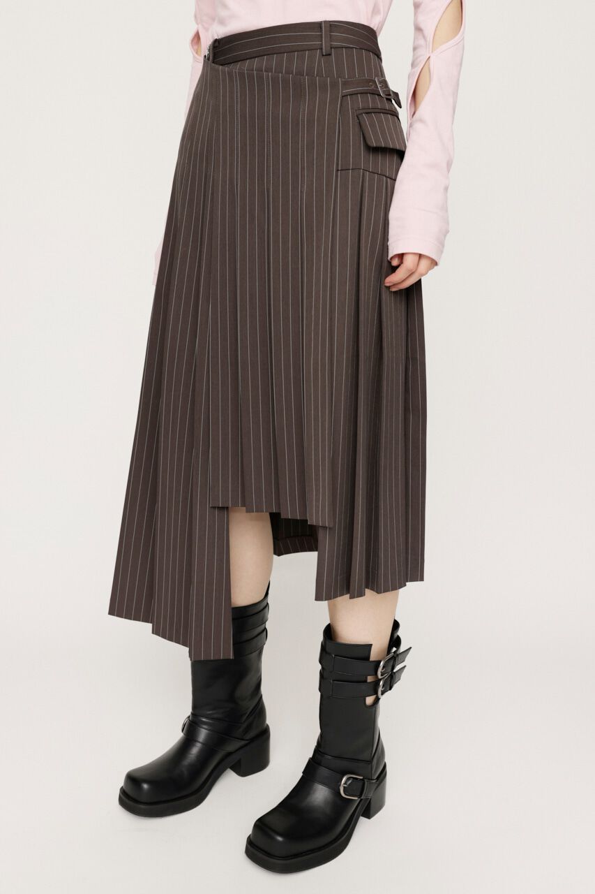 SLY「WRAP PLEATS ミディアムスカート」|スカート|Multi_1