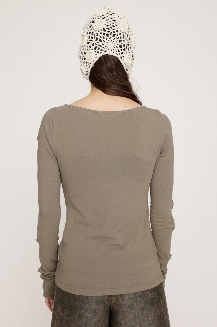 SLY「HOLE DESIGN CUT トップス」|Tシャツ・カットソー|