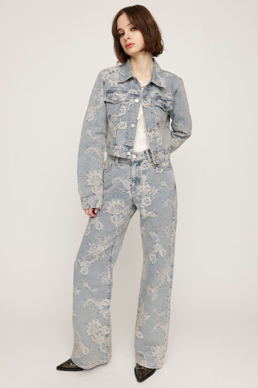 SLY「L／W JQ DENIM STRAIGHT パンツ」|デニム|