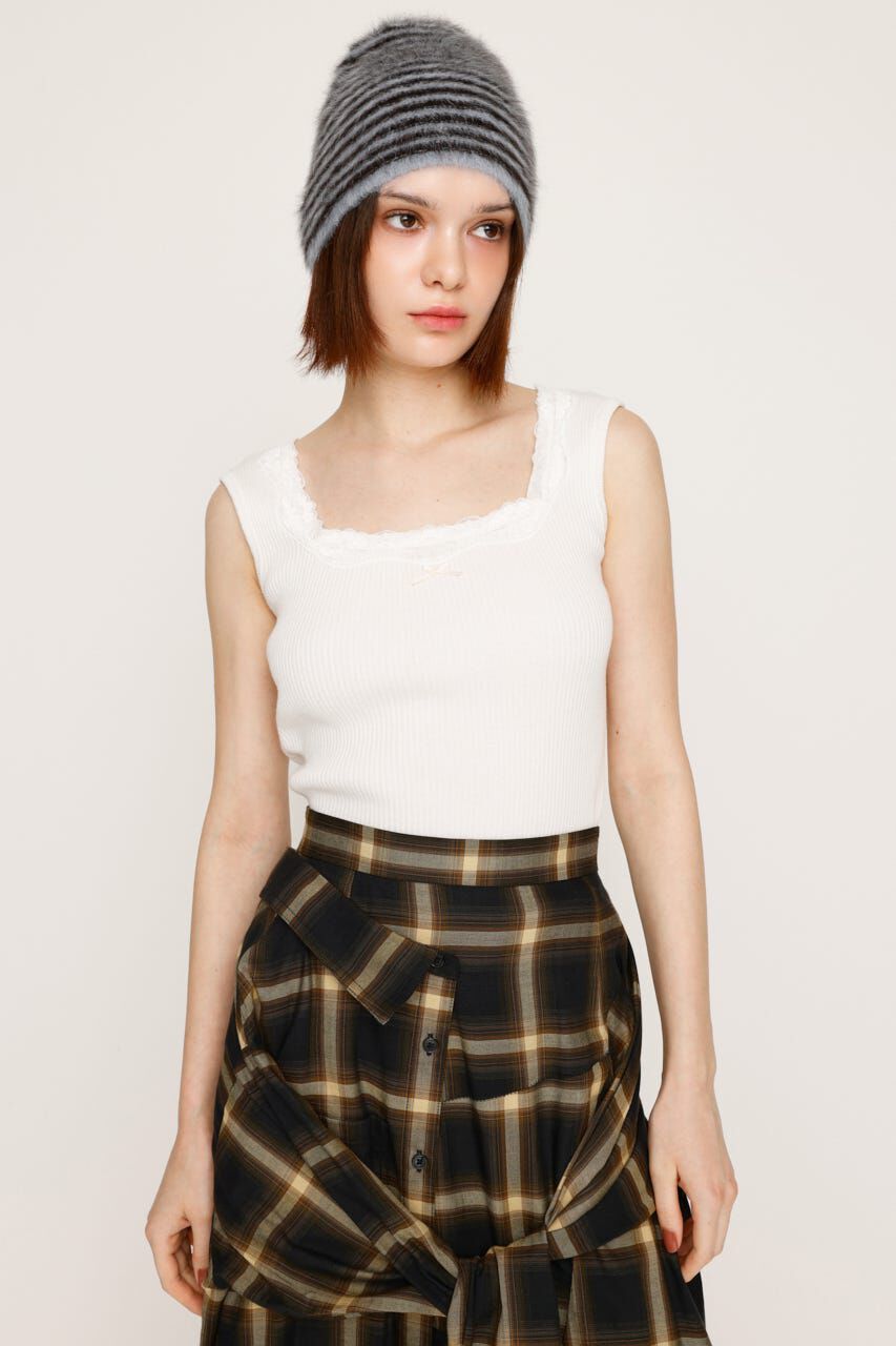 SLY「LACE DOCKING RIB TANK」|タンクトップ|