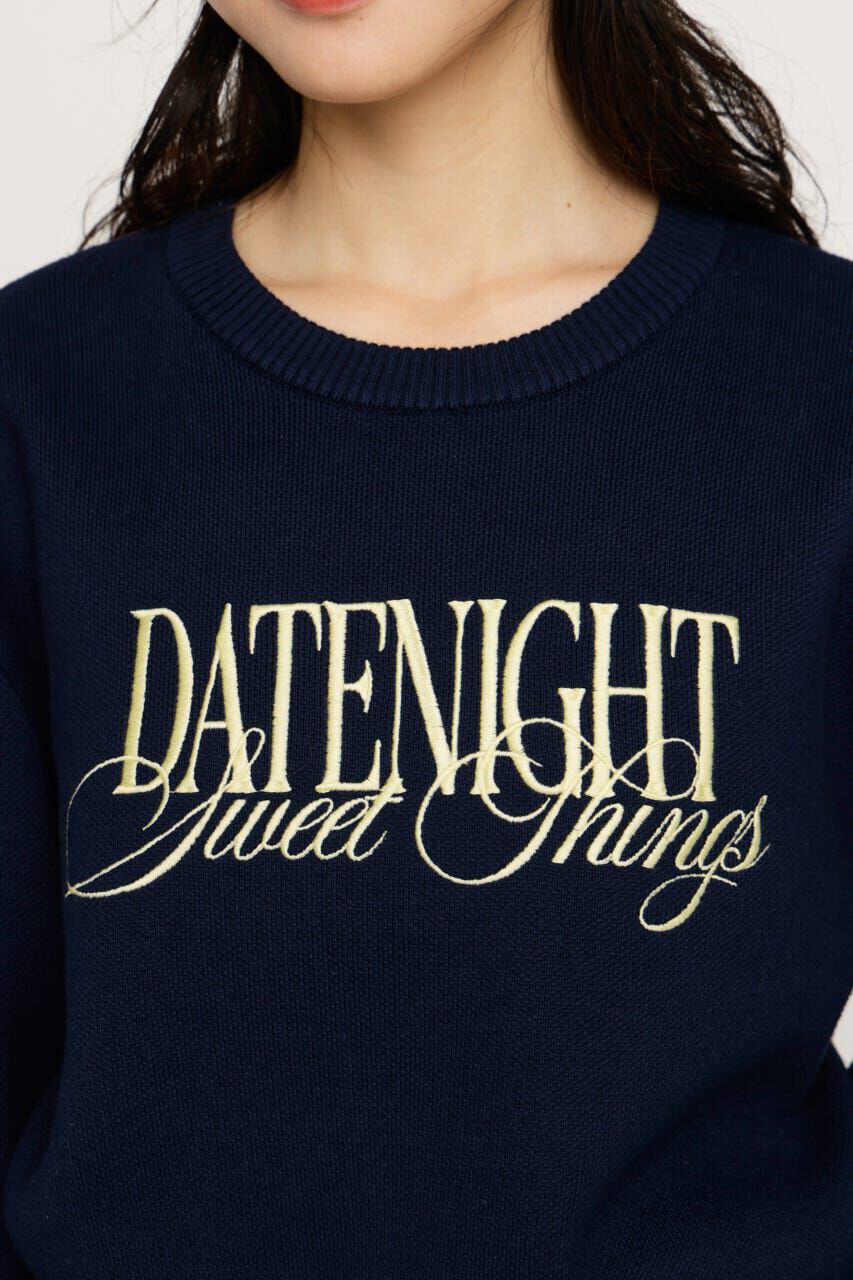 SLY「FRONT LOGO KNIT トップス」|ニット・セーター|