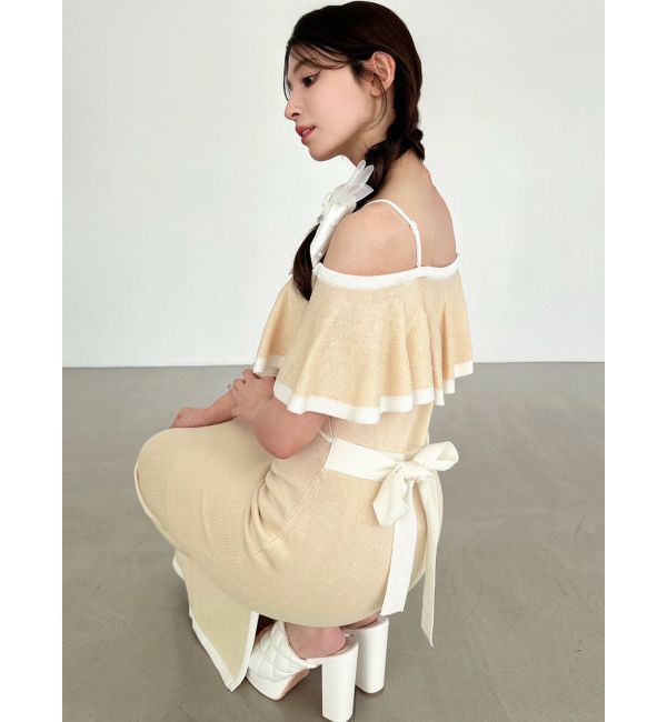 RESEXXY「バイカラーシアータイトニットワンピース」|ワンピース|