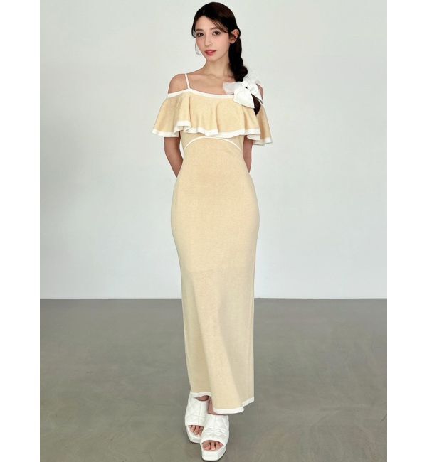 RESEXXY「バイカラーシアータイトニットワンピース」|ワンピース|