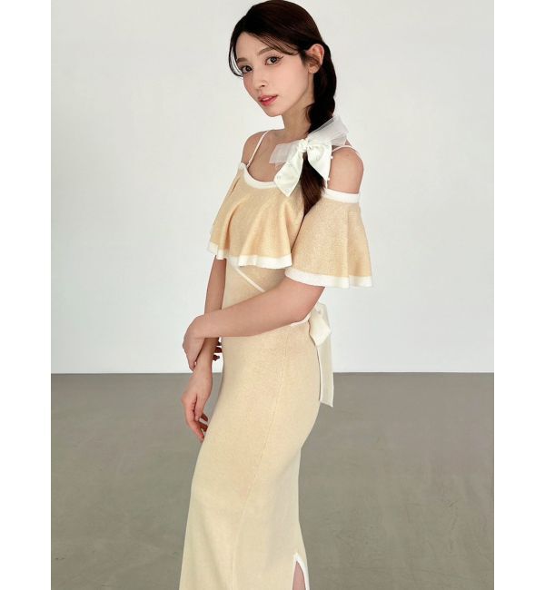 RESEXXY「バイカラーシアータイトニットワンピース」|ワンピース|