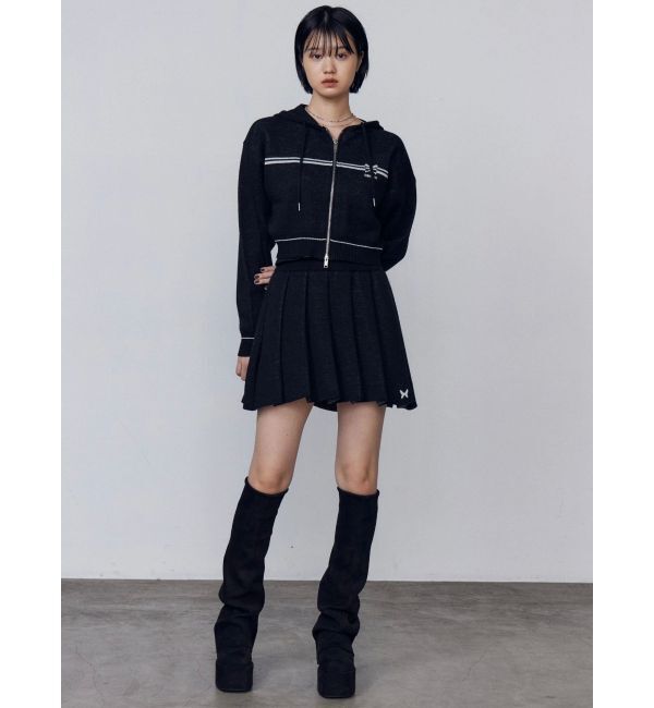 EMODA「プリーツニットミニスカート」|スカート|