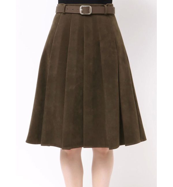 MERCURYDUO「ニーレングスプリーツスカート」|スカート|