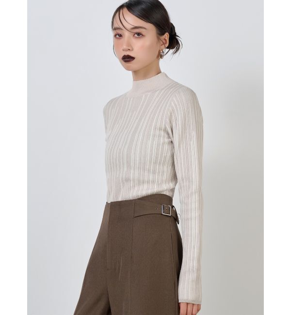 MURUA「グラデーションリブカラーニット」|ニット・セーター|ホワイト