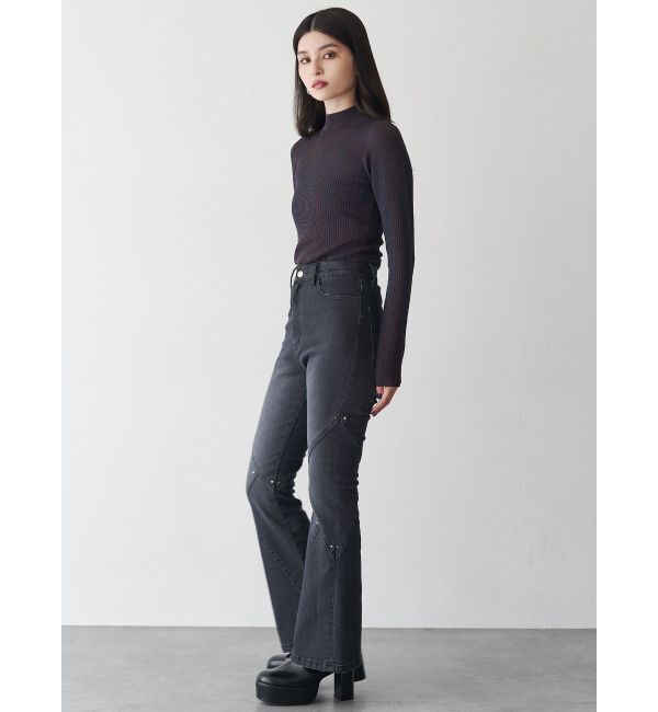 MURUA「グラデーションリブカラーニット」|ニット・セーター|