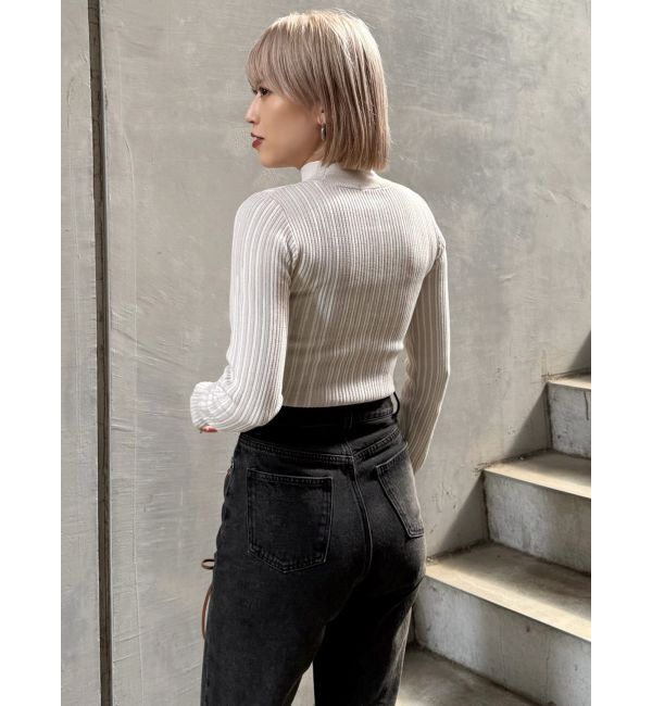 MURUA「グラデーションリブカラーニット」|ニット・セーター|