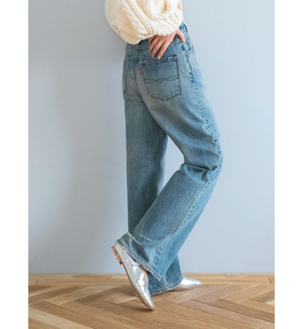 Ungrid「ハイウエストルーズストレートデニム」|デニム|