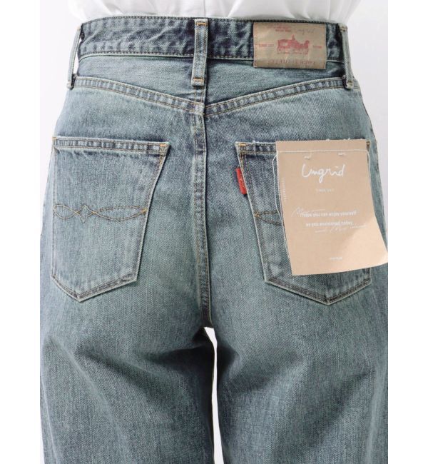 Ungrid「ハイウエストルーズストレートデニム」|デニム|