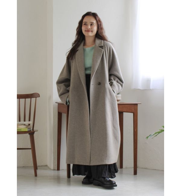 Ungrid「ルーズシルエットチェスターコート」|チェスターコート|ミディアムグレー