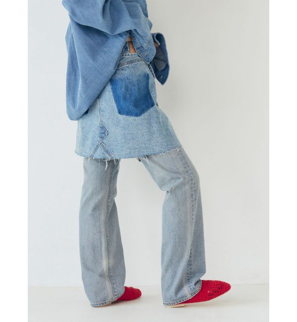 Ungrid「ポケットデザインデニムラップスカート」|スカート|