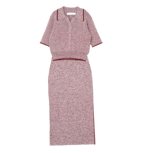 LAGUNAMOON「【追加生産】ポロニットプル&times;スカートセットアップ」|ワンピース|