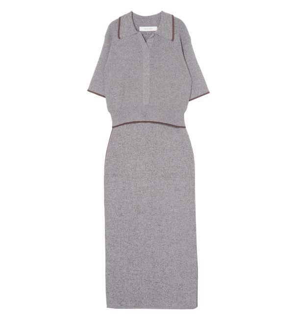 LAGUNAMOON「【追加生産】ポロニットプル&times;スカートセットアップ」|ワンピース|