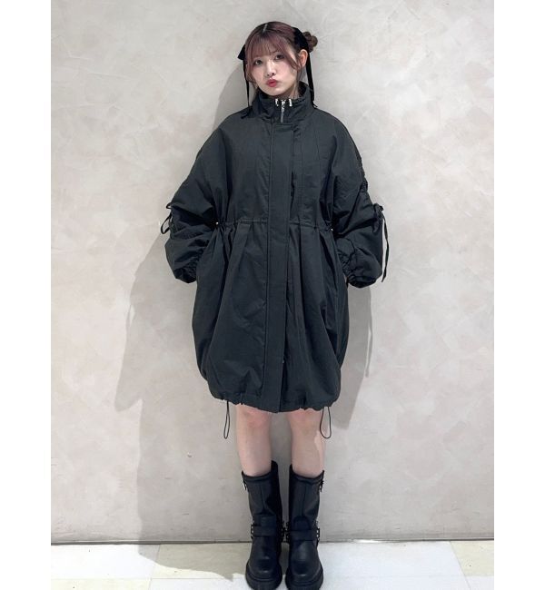 jouetie「ギャザーリボンモッズコート」|ミリタリー・モッズコート|