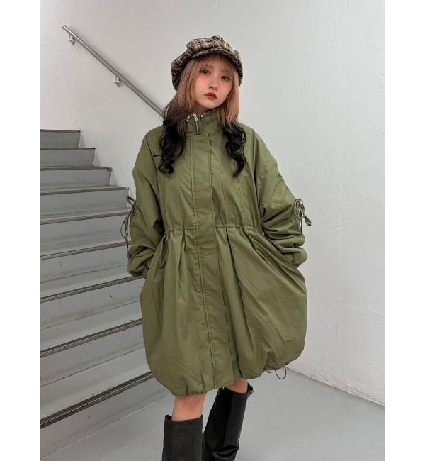 jouetie「ギャザーリボンモッズコート」|ミリタリー・モッズコート|