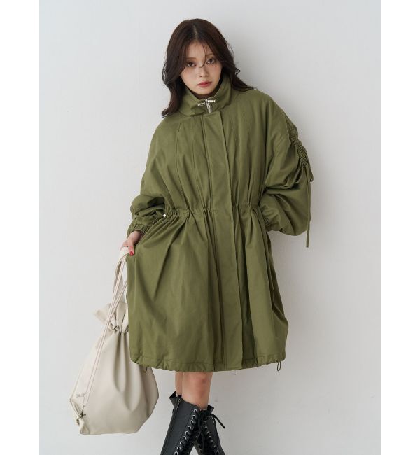 jouetie「ギャザーリボンモッズコート」|ミリタリー・モッズコート|