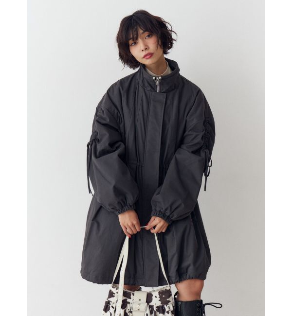 jouetie「ギャザーリボンモッズコート」|ミリタリー・モッズコート|