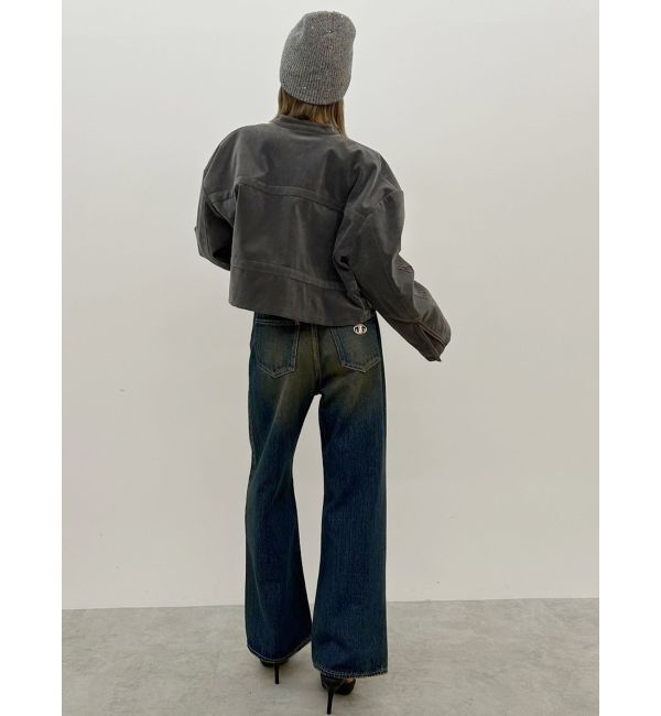 GYDA「フェイクスウェードエンボスブルゾン」|ブルゾン・スタジャン|