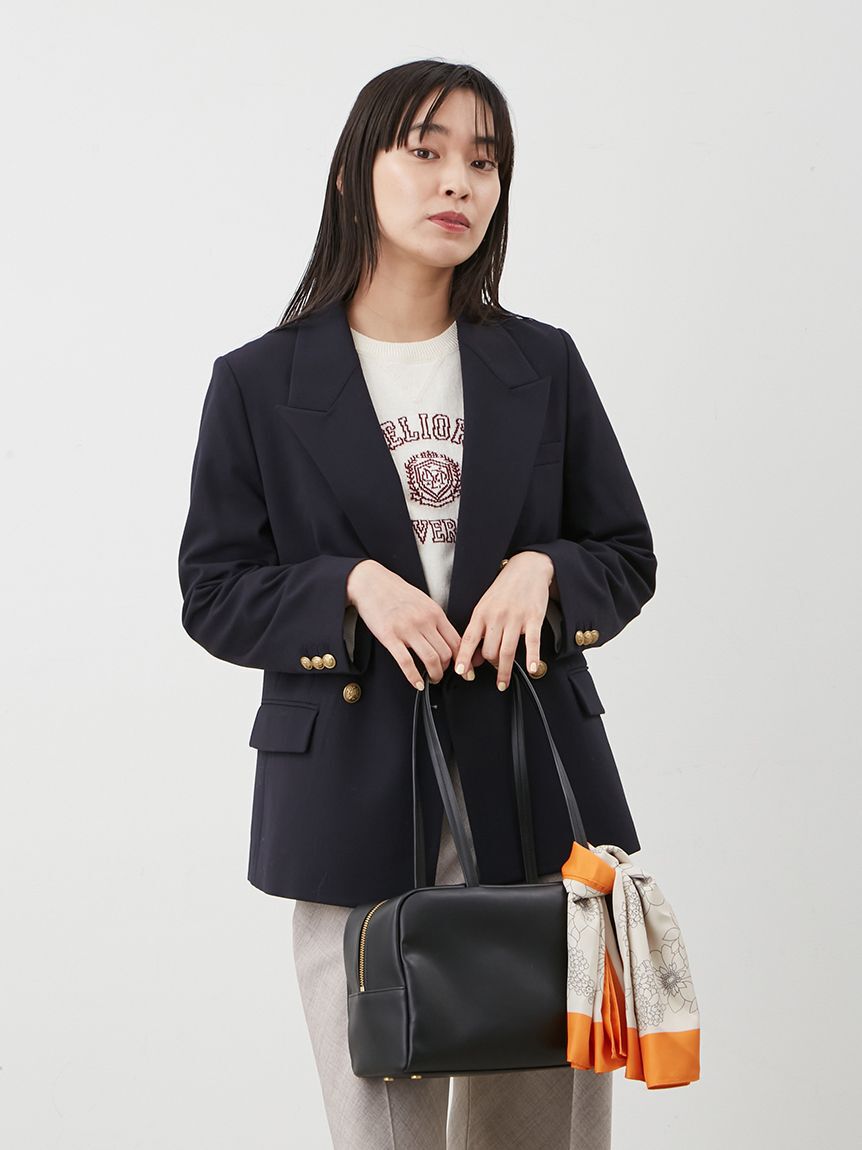 Mila Owen「フラワー柄リバーシブルスカーフ」|バンダナ・スカーフ|