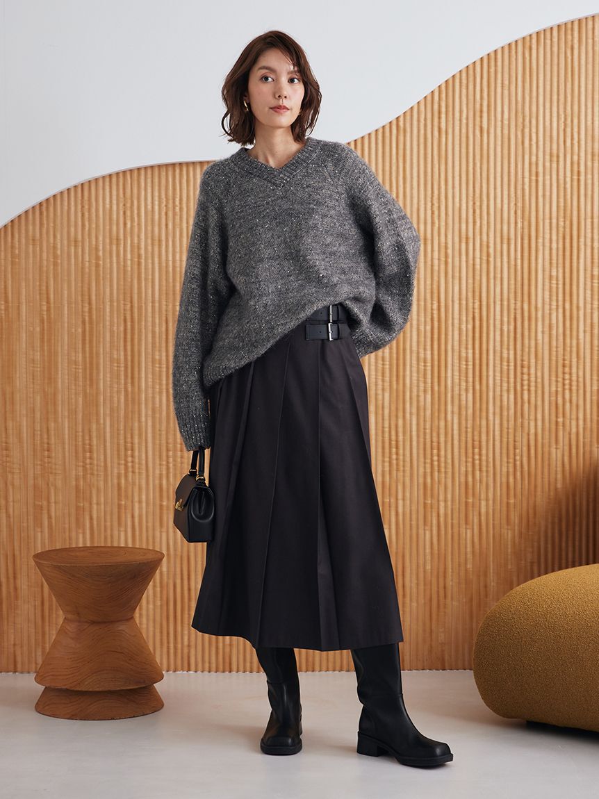 Mila Owen「バックル付きOneWAYプリーツスカート」|スカート|CGRY