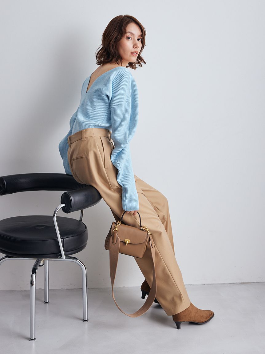 Mila Owen「センタープレスパンツ」|チノ|