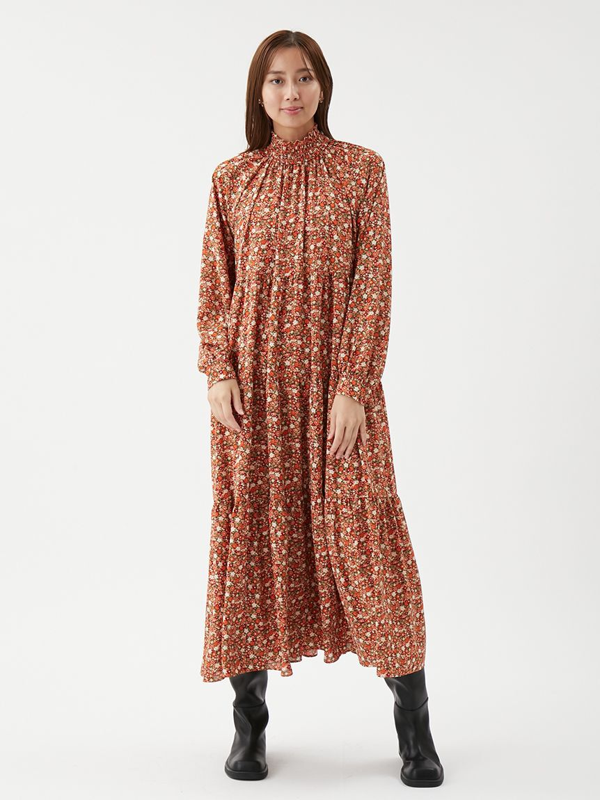 Mila Owen「フラワープリントティアードワンピース」|ワンピース|