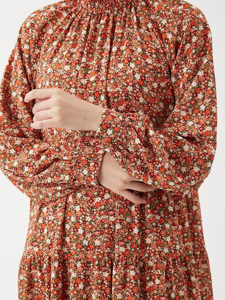 Mila Owen「フラワープリントティアードワンピース」|ワンピース|