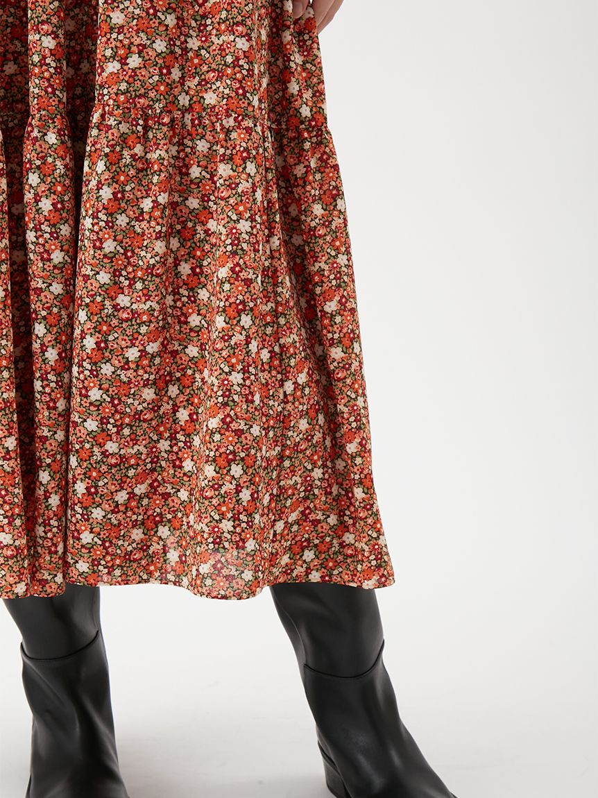 Mila Owen「フラワープリントティアードワンピース」|ワンピース|