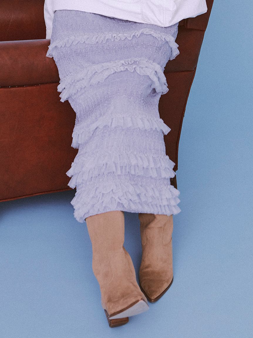 FURFUR「フリルＩラインスカート」|スカート|