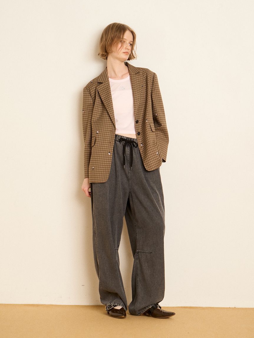 FURFUR「【限定カラー】ローズ刺繍テーラードジャケット」|テーラードジャケット|