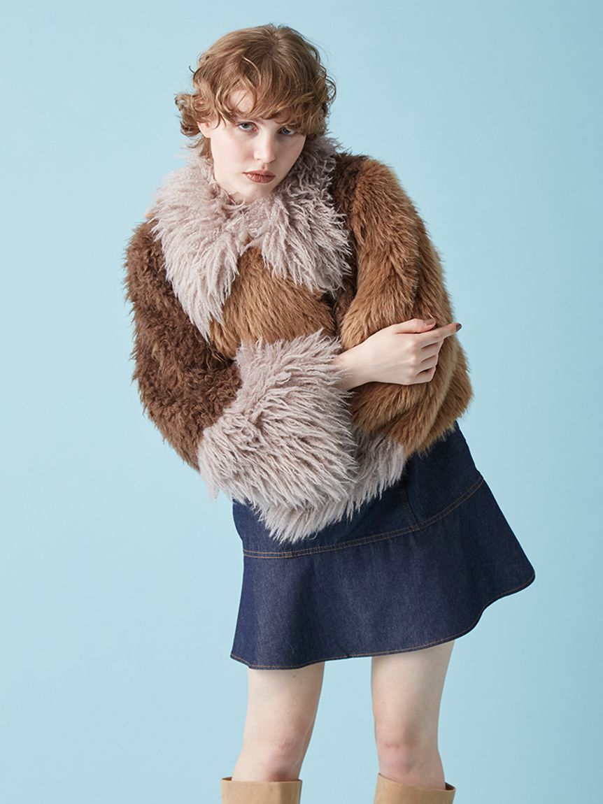 FURFUR「エコファーライダースジャケット」|ライダースジャケット|