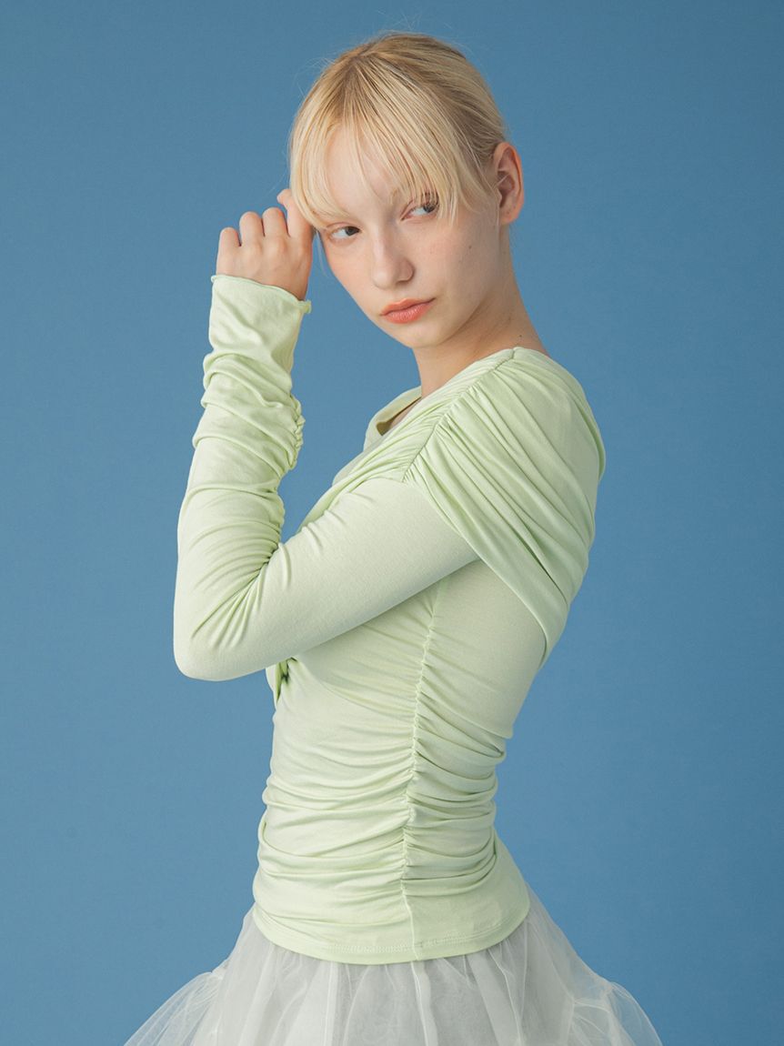 FURFUR「ソフトドレープカットトップス」|Tシャツ・カットソー|