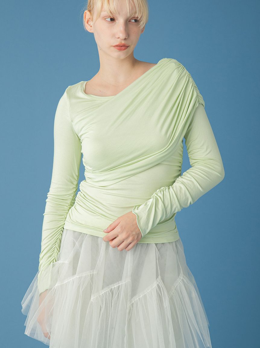 FURFUR「ソフトドレープカットトップス」|Tシャツ・カットソー|