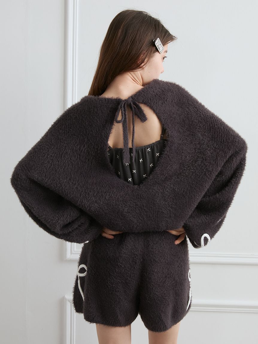 gelato pique「リボンフェザーロンパース」|ルームウェア|