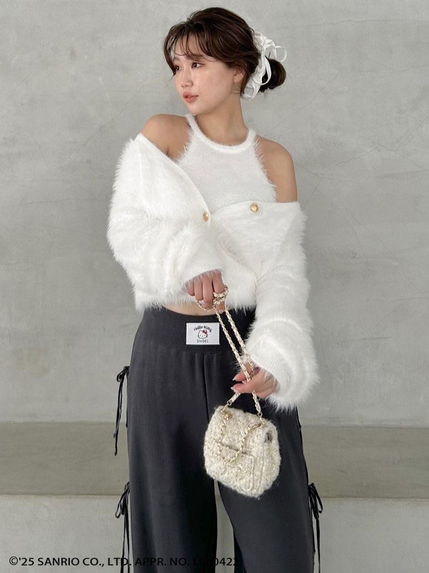 SNIDEL「【HELLO KITTY】レースアップパンツ」|チノ|