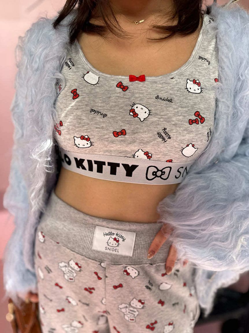 SNIDEL「【HELLO KITTY】レースアップパンツ」|チノ|