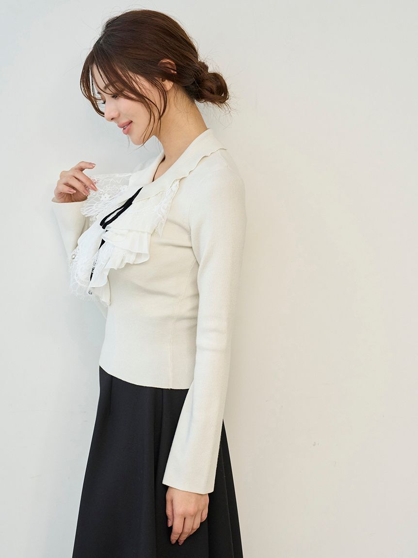 Sustainableレイヤードラッフルニットプルオーバー（SNIDEL）｜ルミネ