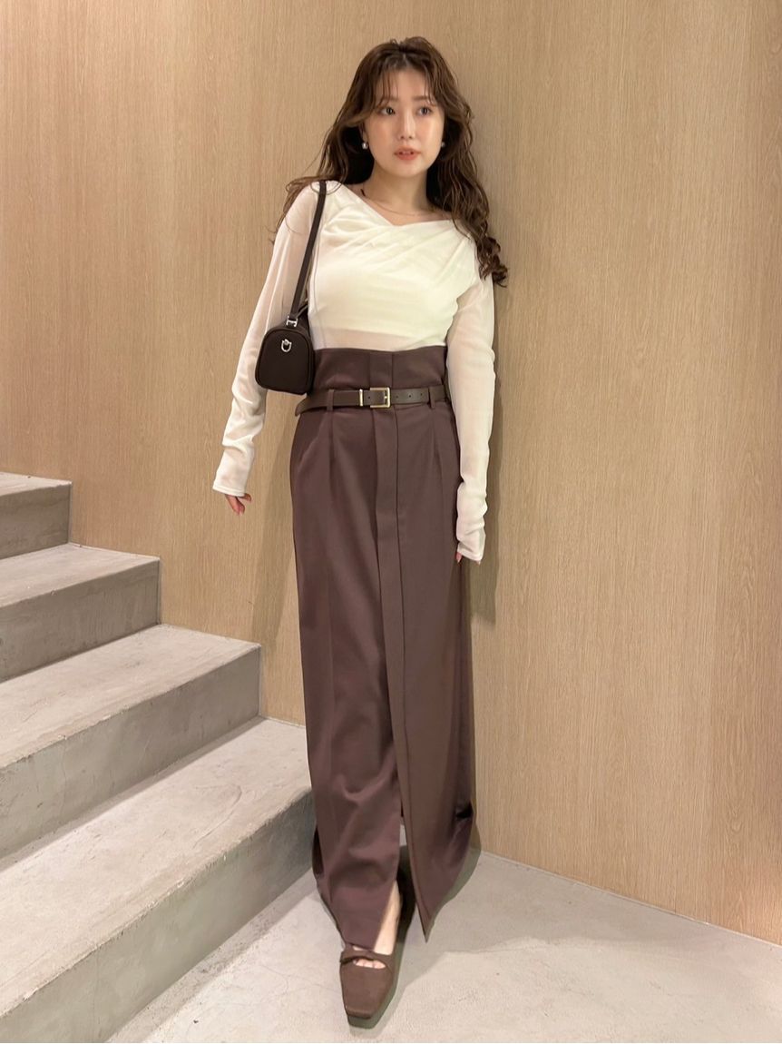 デコルテタックフロッキーチュールトップス（FRAY I.D）｜ルミネの