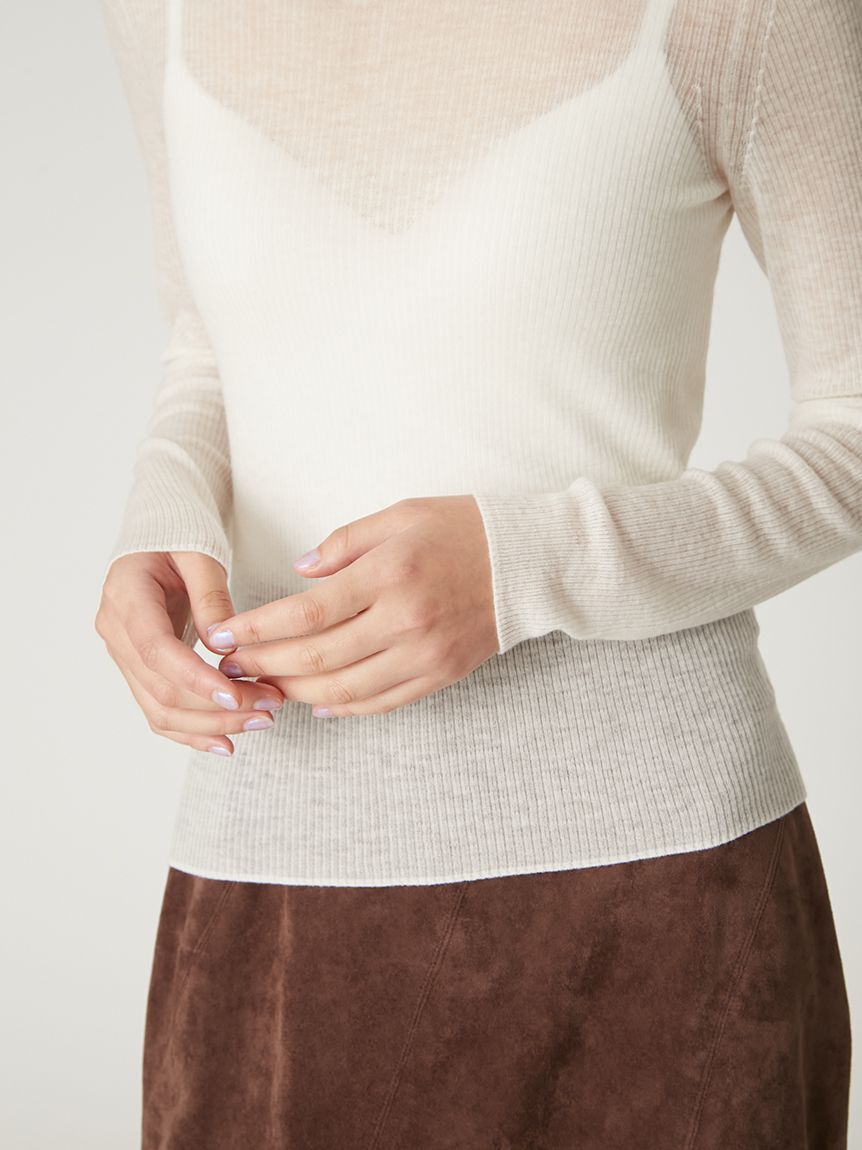 FRAY I.D「ウールシアーニット」|ニット・セーター|