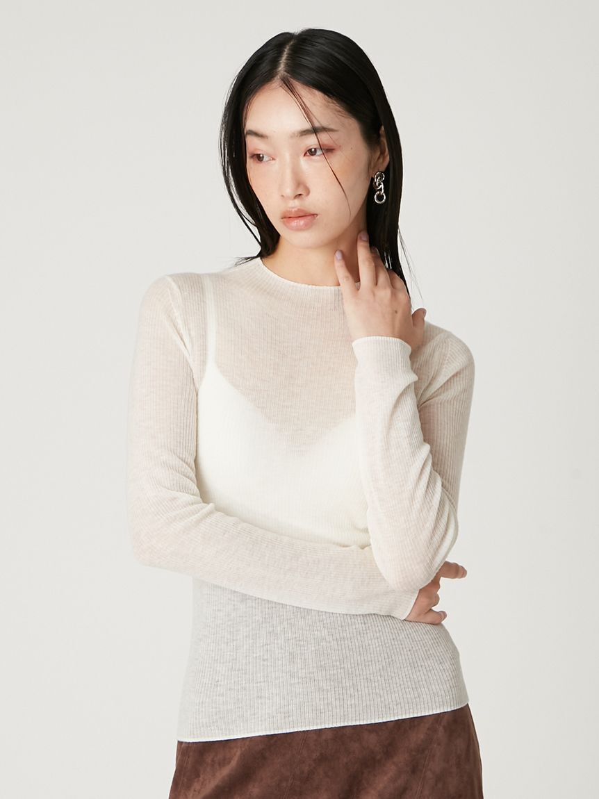 FRAY I.D「ウールシアーニット」|ニット・セーター|