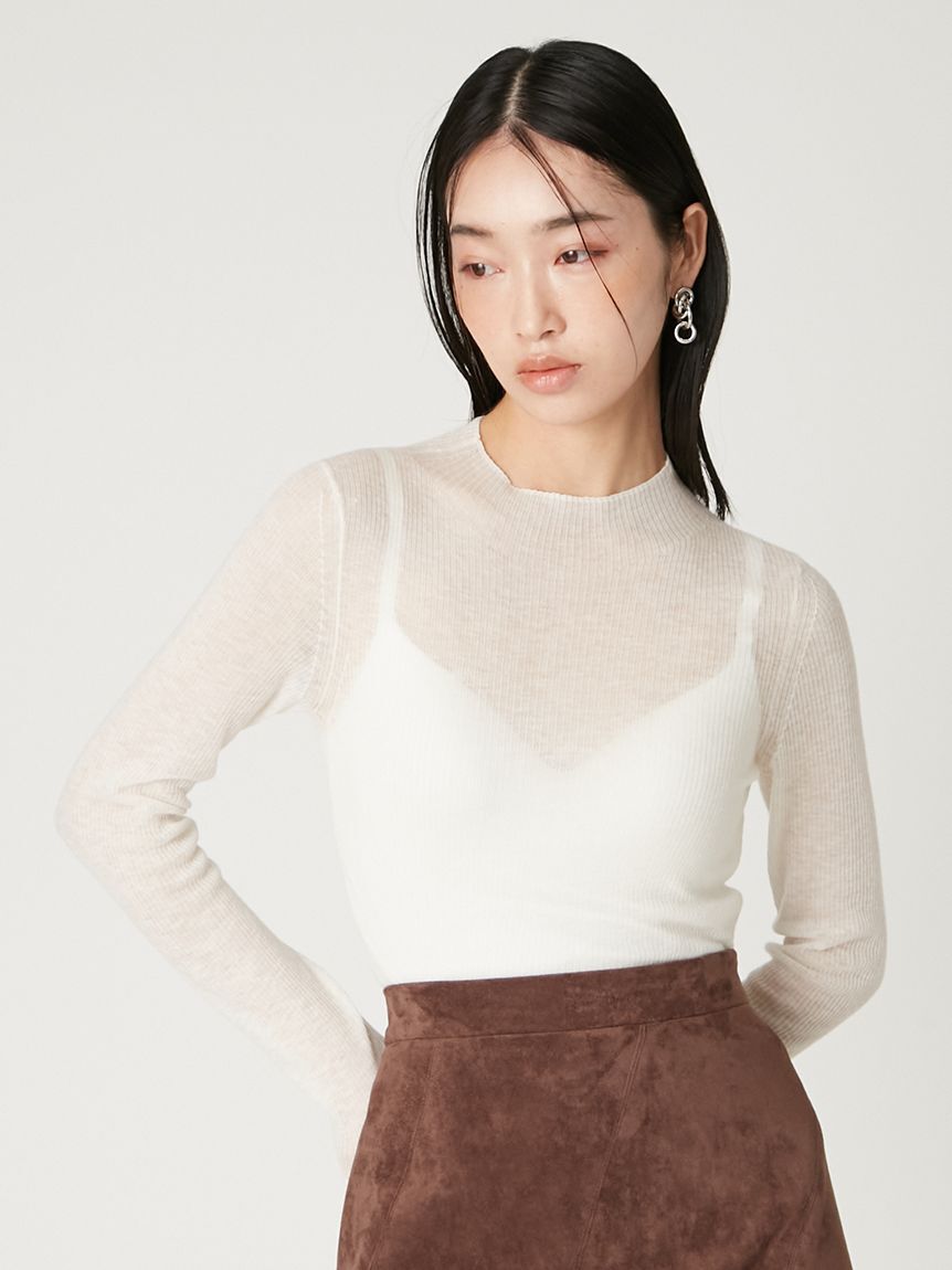 FRAY I.D「ウールシアーニット」|ニット・セーター|