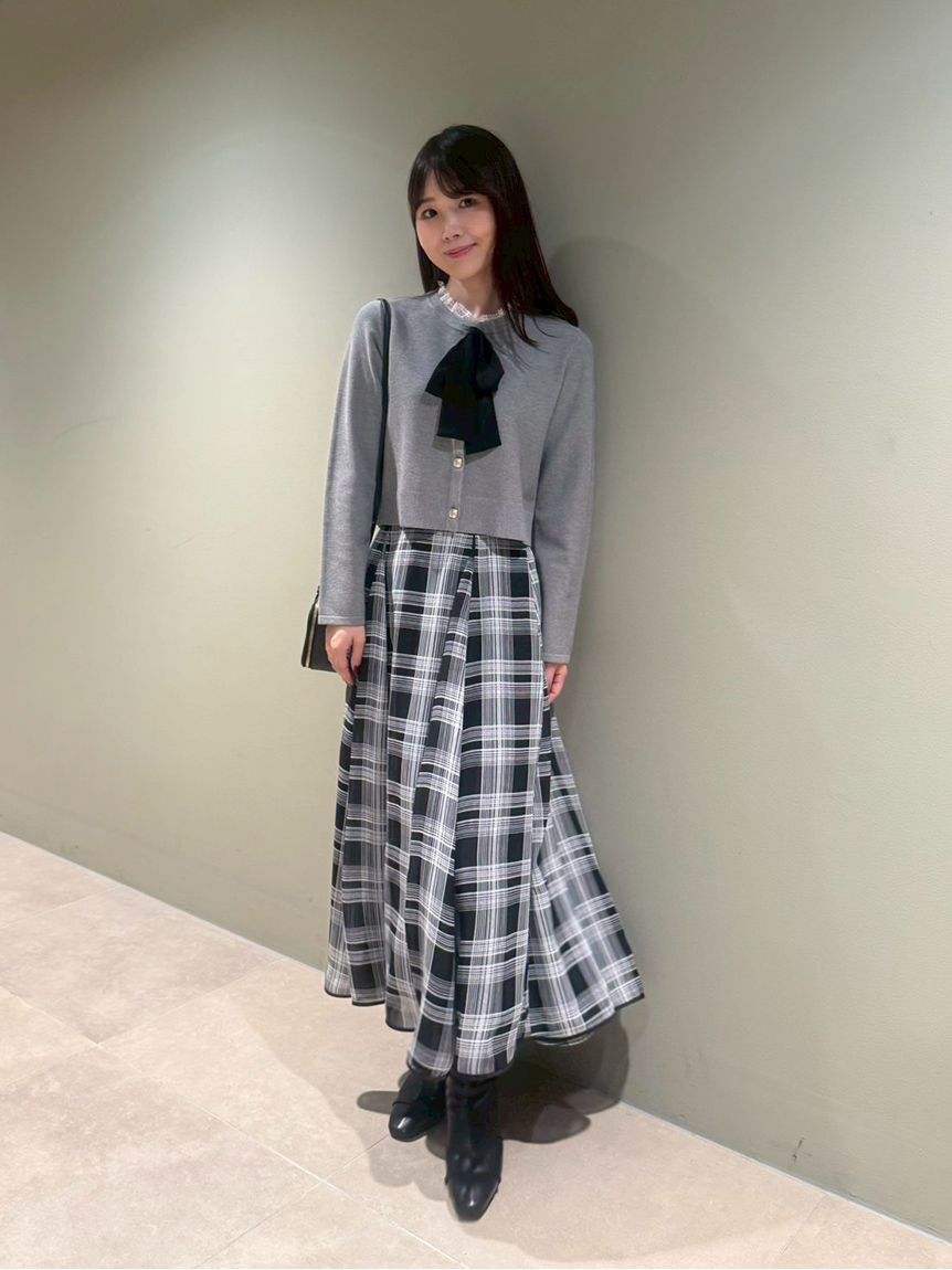 CELFORD「デタッチャブルリボン＆カラーカーディガン」|カーディガン|